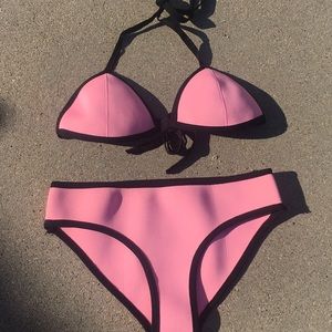 Pink Neoprene Bikini